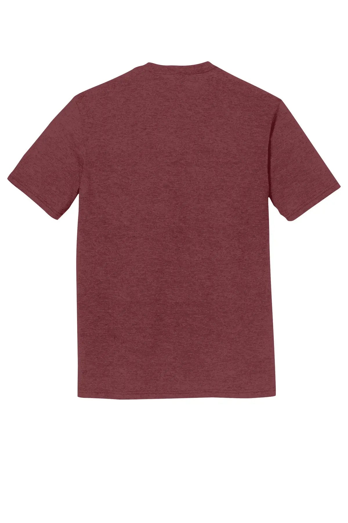 District Dm130dtg Perfect Tri Dtg Tee - Maroon Frost