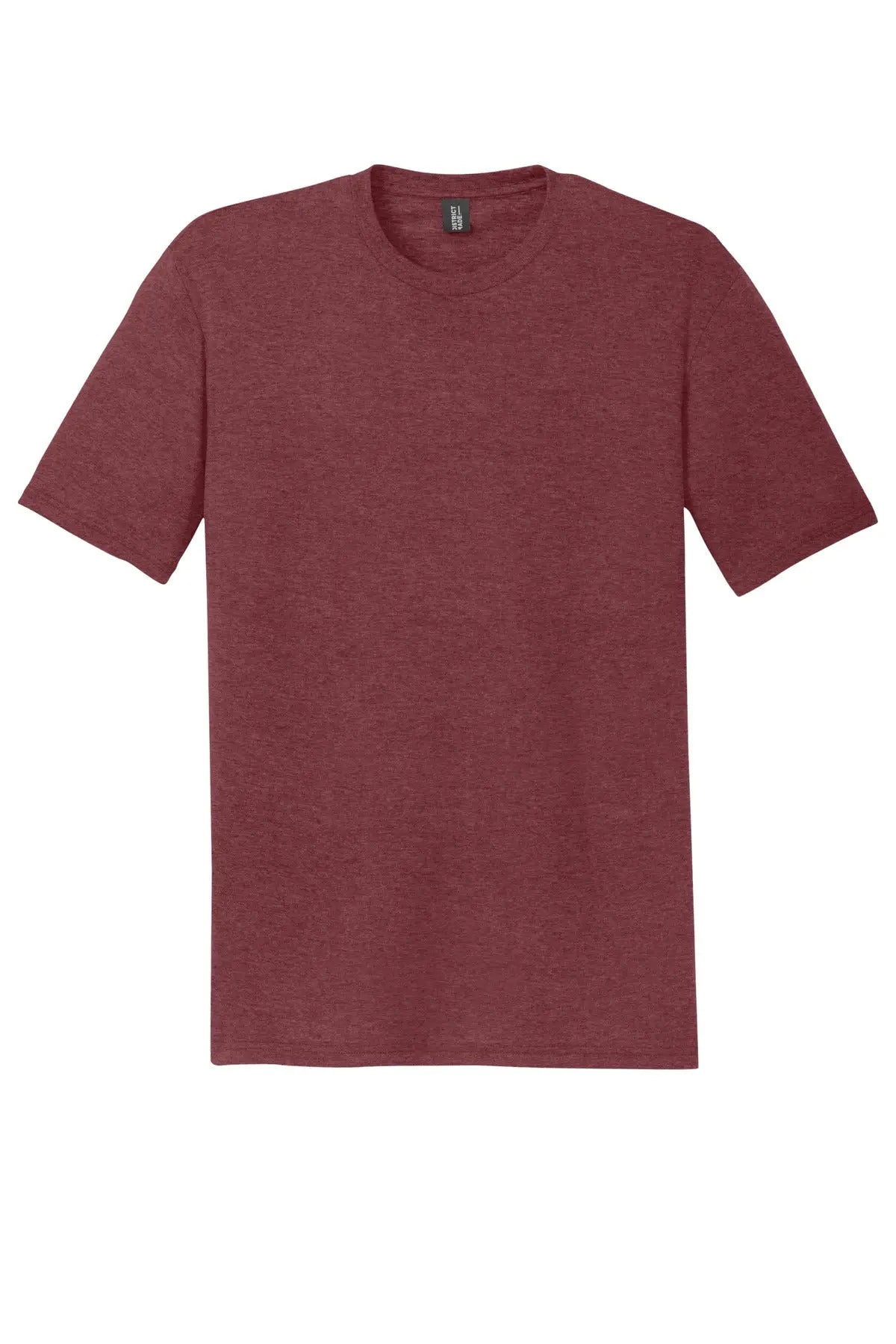 District Dm130dtg Perfect Tri Dtg Tee - Maroon Frost