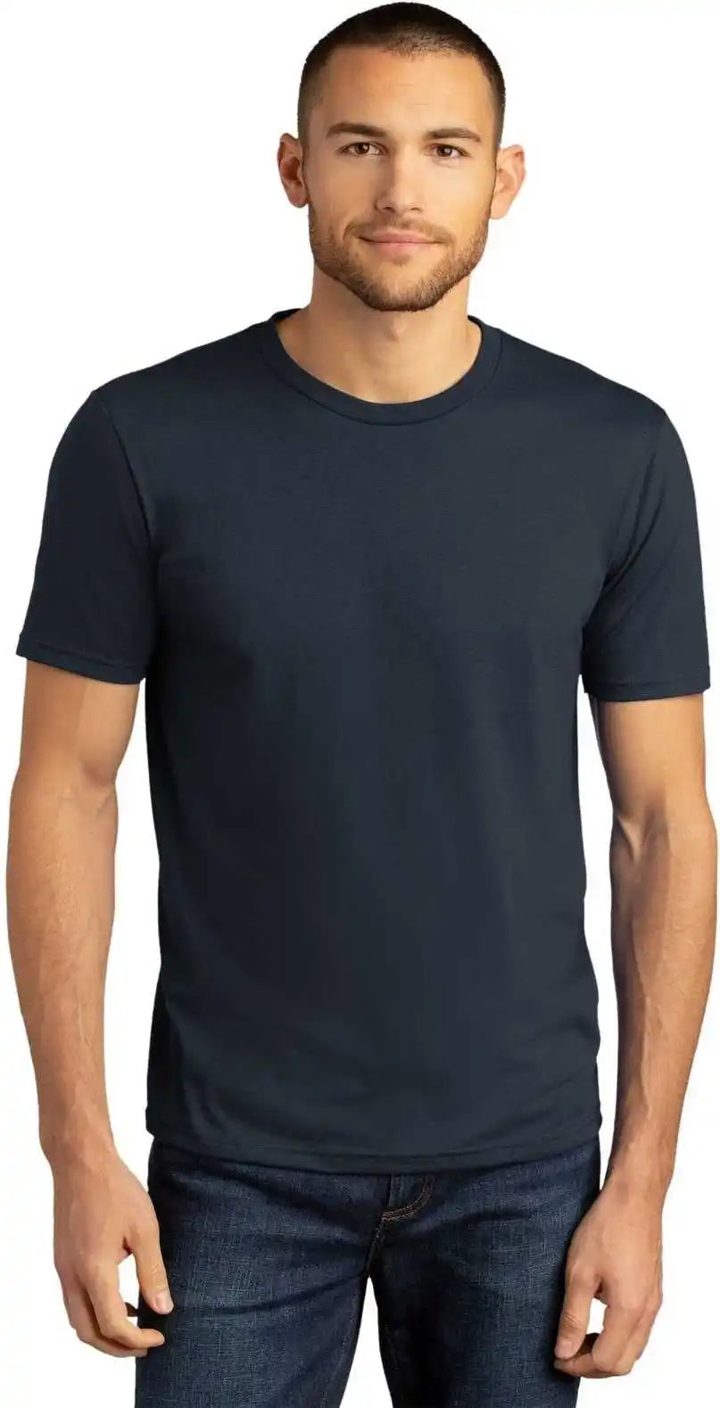 District Dm130dtg Perfect Tri Dtg Tee New Navy