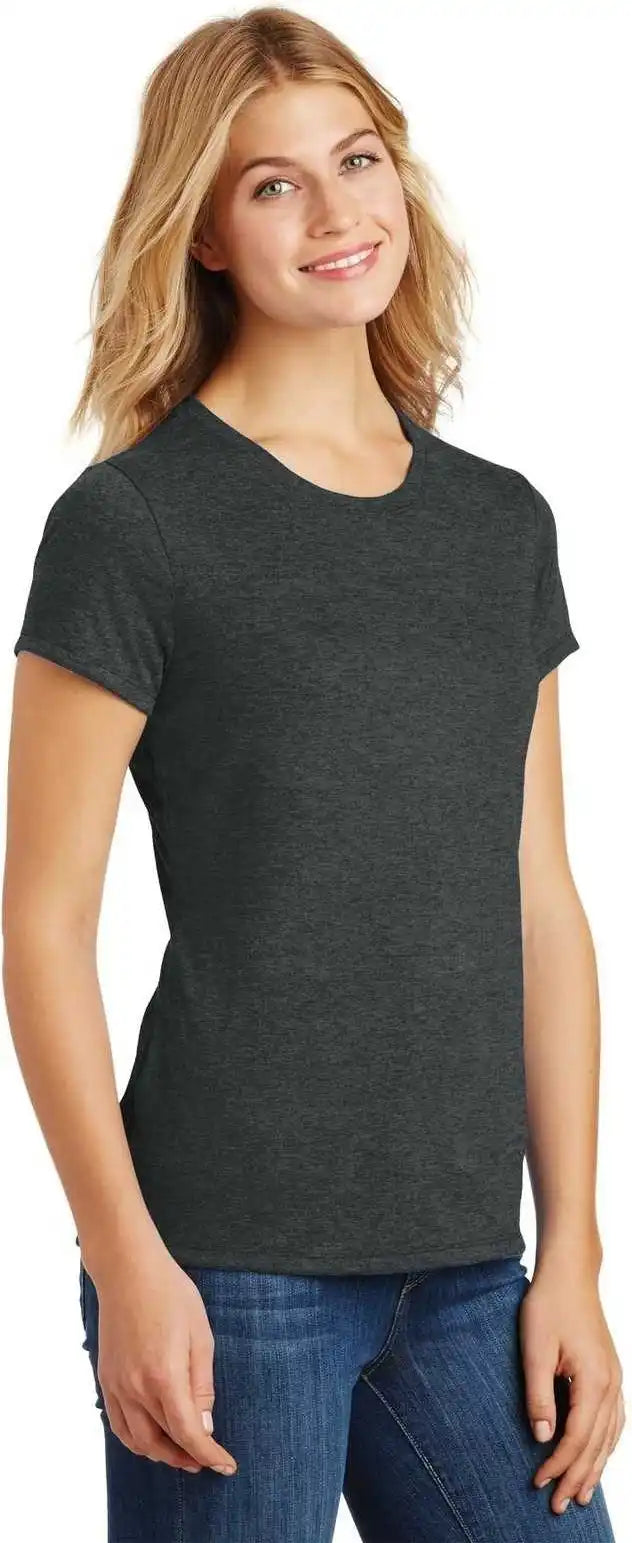 District Dm130l Women’s Perfect Tri Tee Black Frost