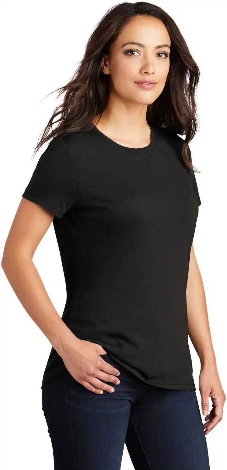 District Dm130l Women’s Perfect Tri Tee Black