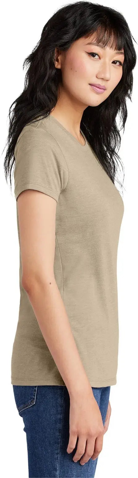 District Dm130l Women’s Perfect Tri Tee - Desert Tan Heather
