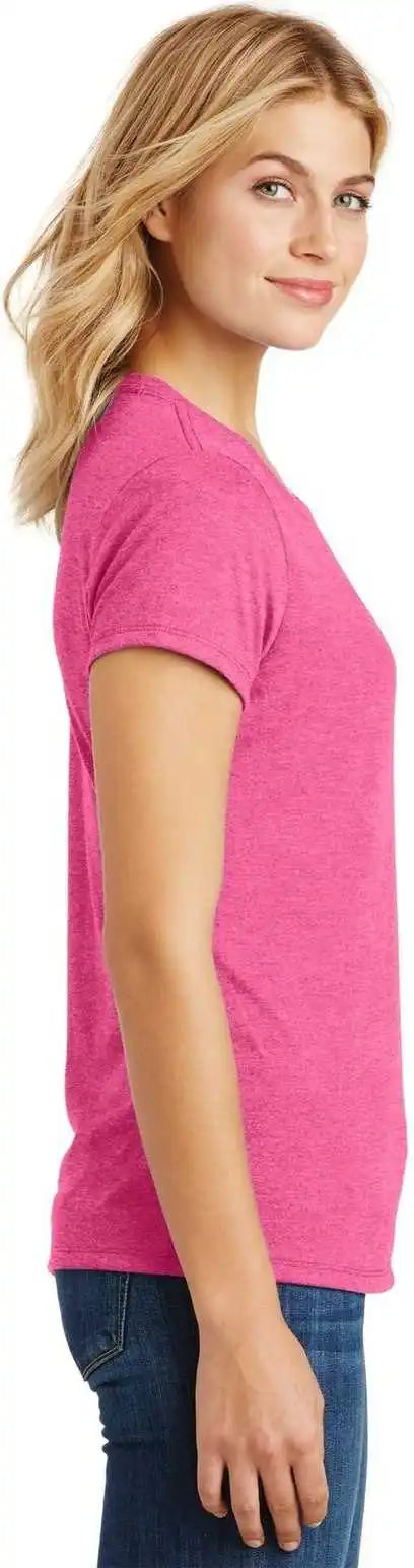 District Dm130l Women’s Perfect Tri Tee Fuchsia Frost