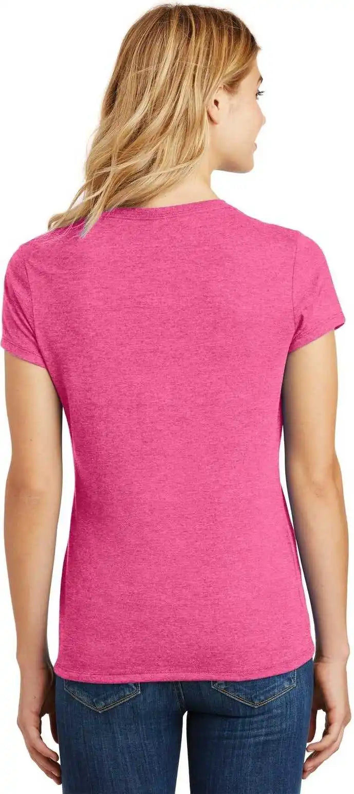 District Dm130l Women’s Perfect Tri Tee Fuchsia Frost