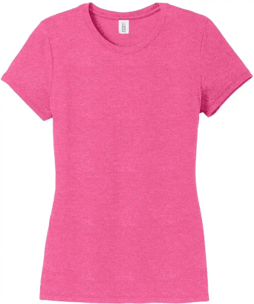 District Dm130l Women’s Perfect Tri Tee Fuchsia Frost
