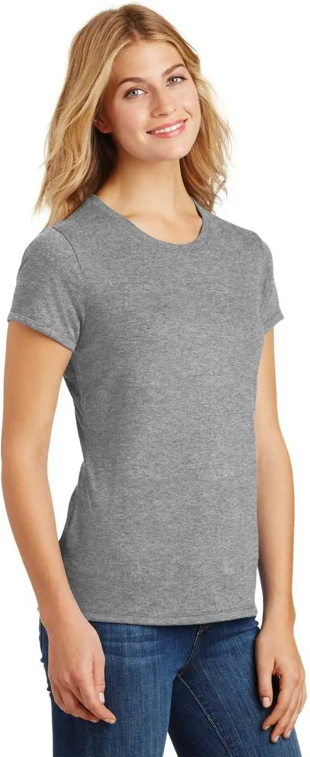 District Dm130l Women’s Perfect Tri Tee Gray Frost