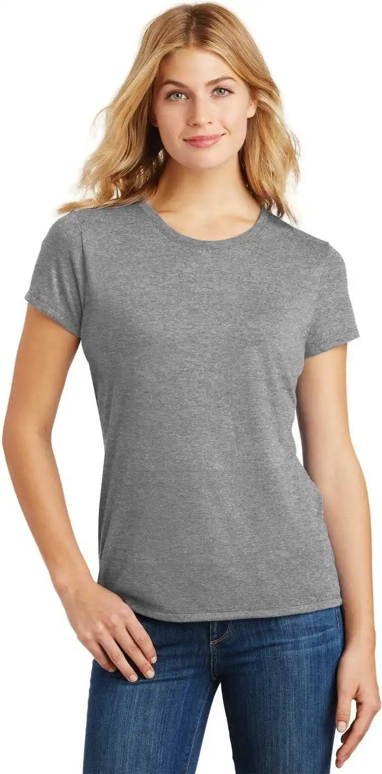 District Dm130l Women’s Perfect Tri Tee - Gray Frost