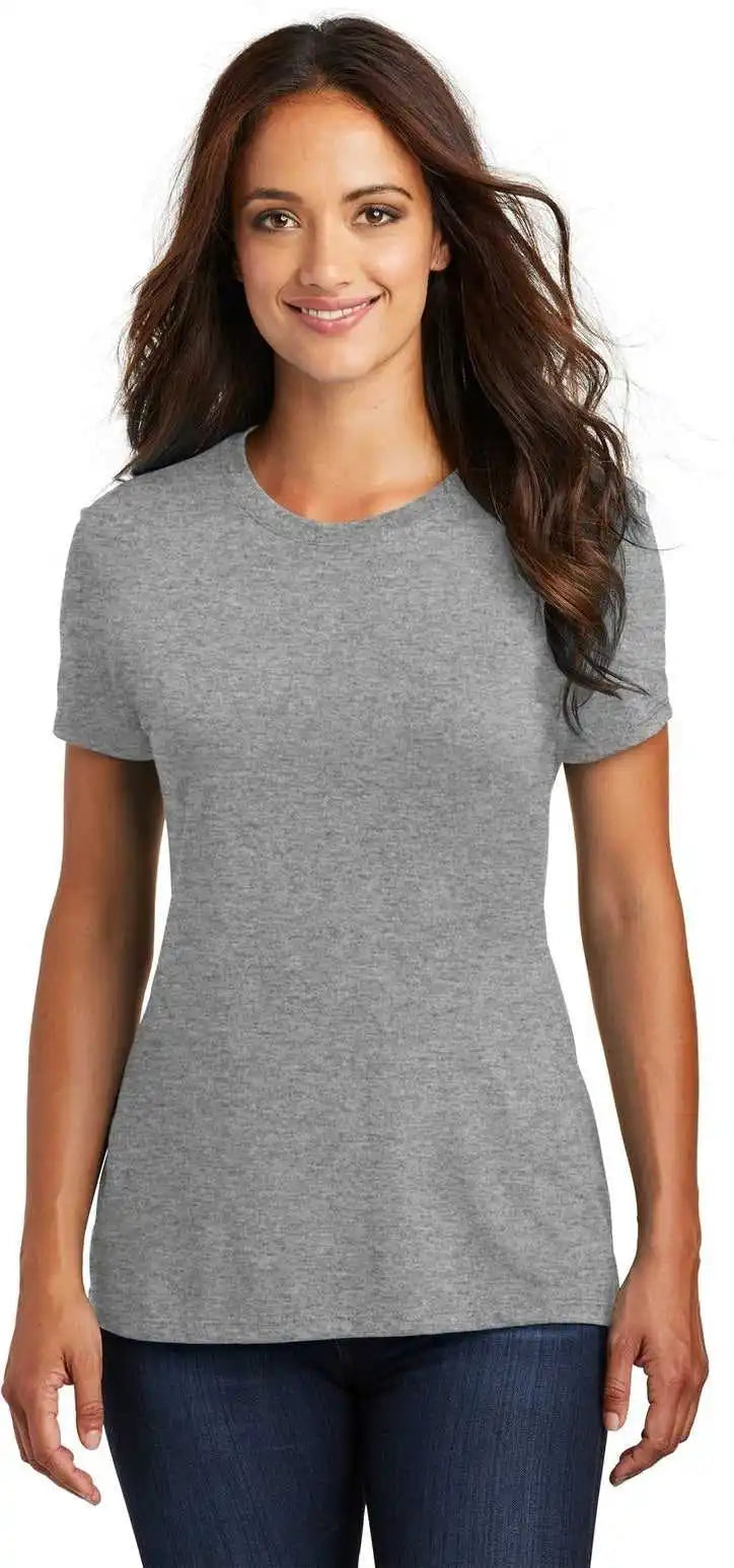 District Dm130l Women’s Perfect Tri Tee - Grey Frost