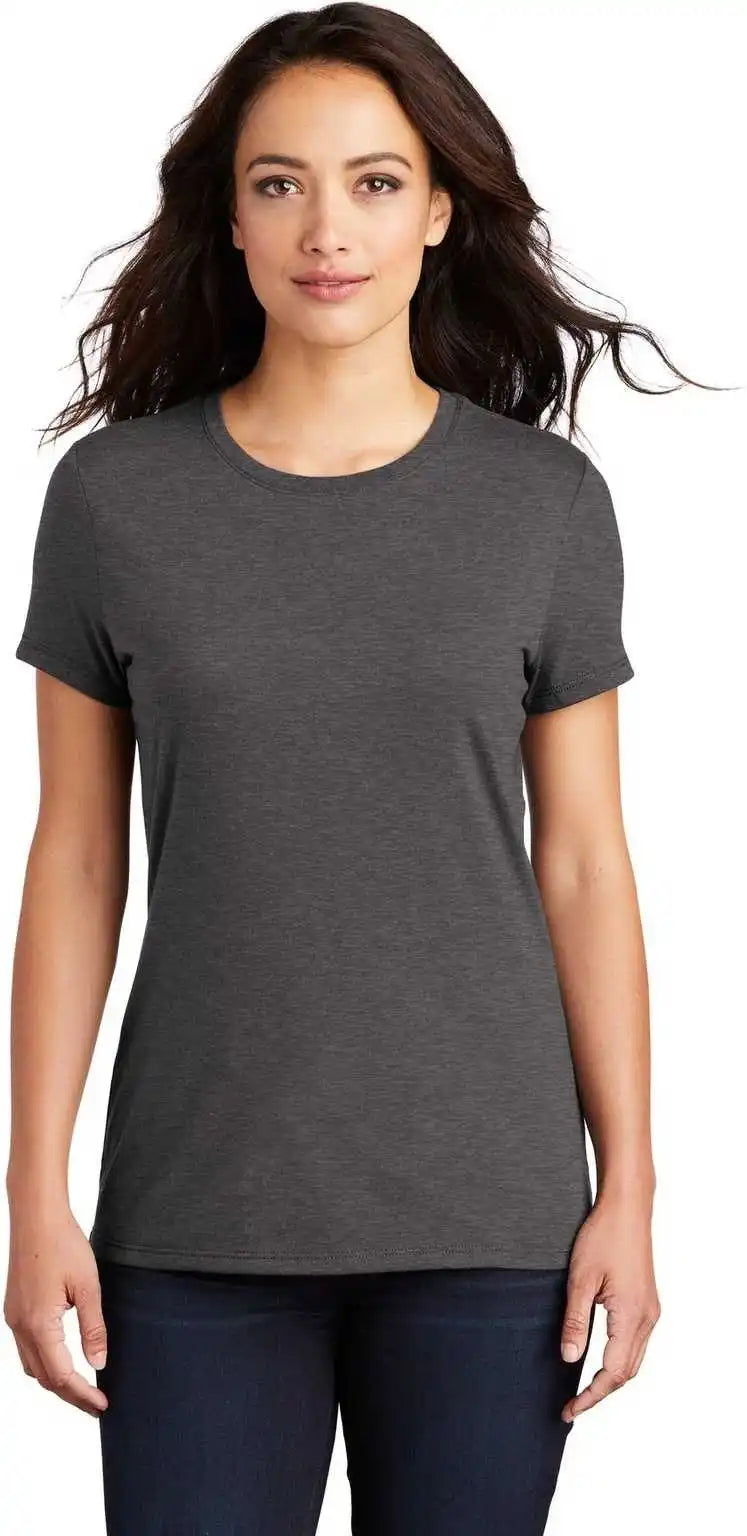 District Dm130l Women’s Perfect Tri Tee Heathered Charcoal