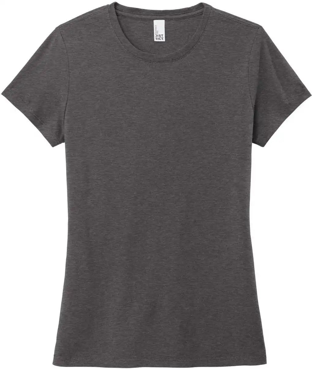 District Dm130l Women’s Perfect Tri Tee - Heathered Charcoal