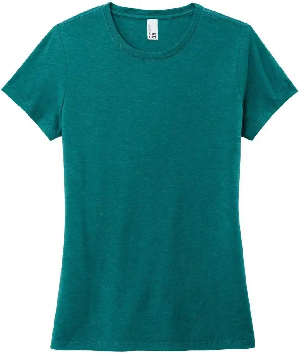 District Dm130l Women’s Perfect Tri Tee - Heathered Teal