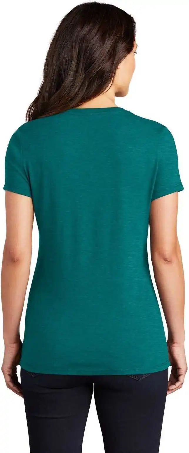 District Dm130l Women’s Perfect Tri Tee Heathered Teal