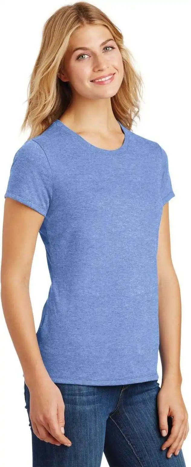 District Dm130l Women’s Perfect Tri Tee Maritime Frost