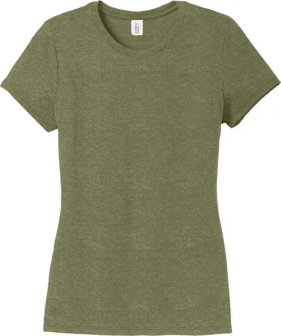 District Dm130l Women’s Perfect Tri Tee - Milgrnfst