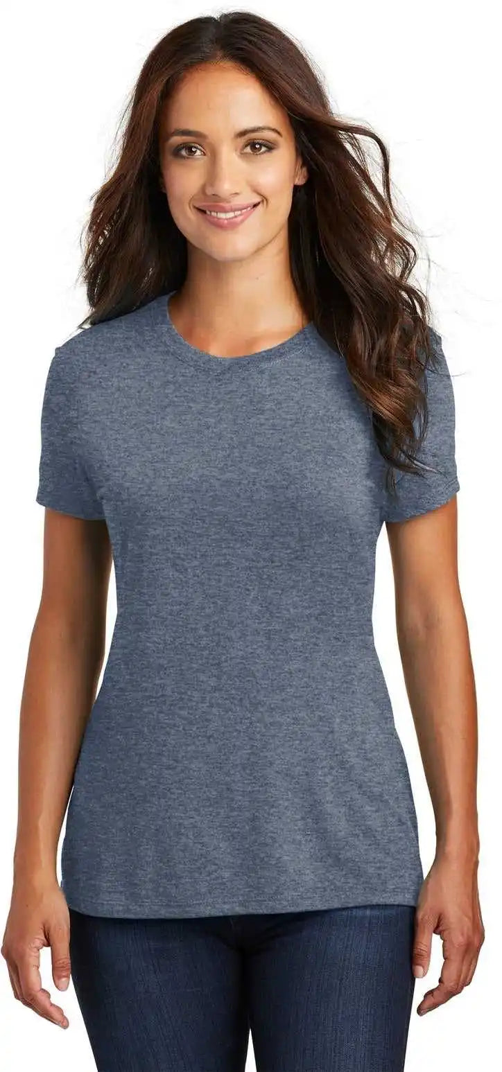 District Dm130l Women’s Perfect Tri Tee - Navy Frost