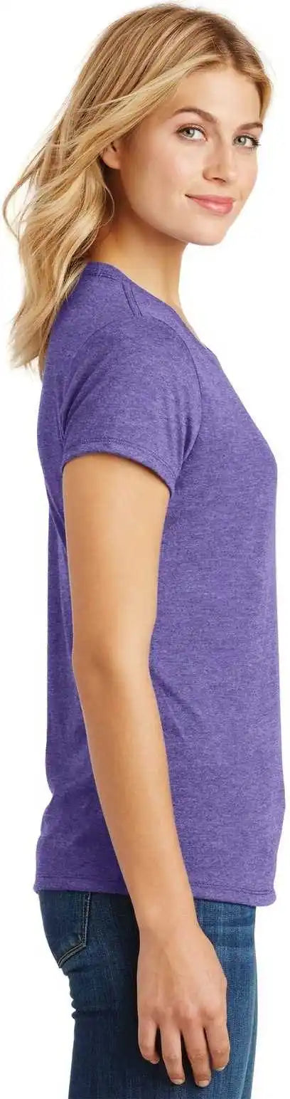 District Dm130l Women’s Perfect Tri Tee Purple Frost