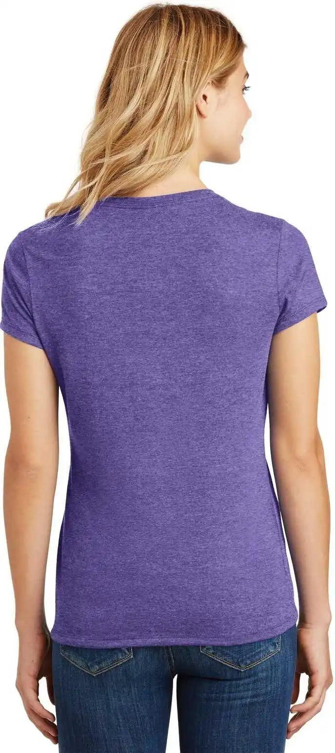District Dm130l Women’s Perfect Tri Tee Purple Frost