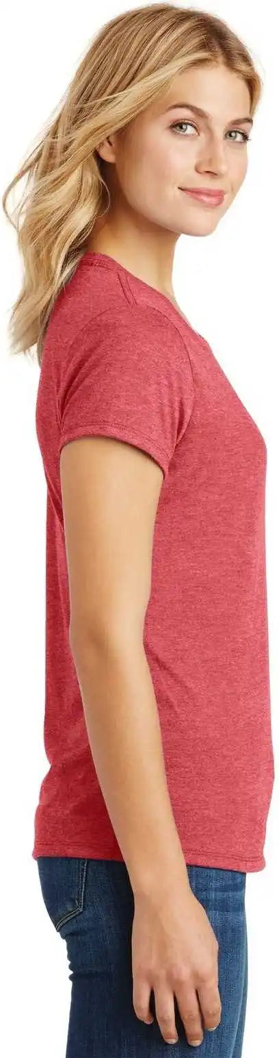 District Dm130l Women’s Perfect Tri Tee Red Frost