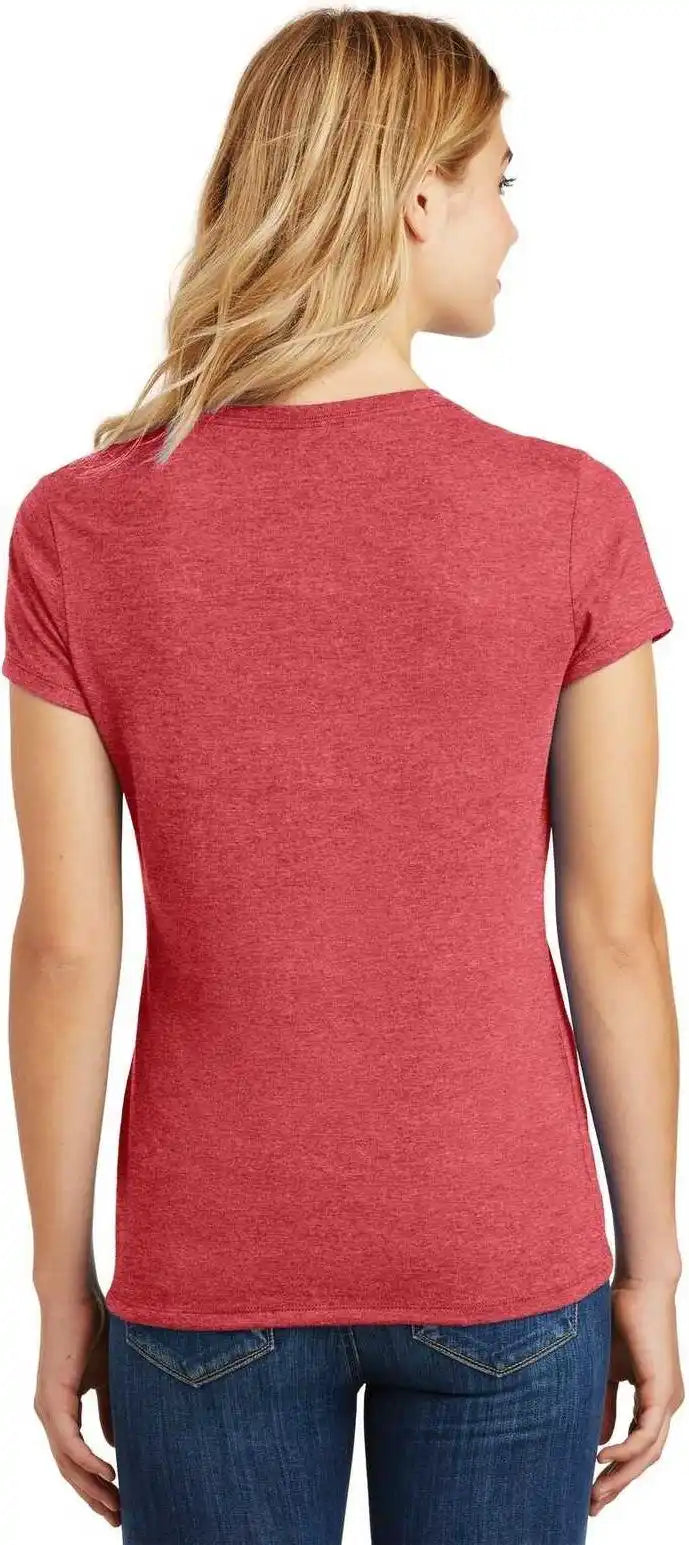 District Dm130l Women’s Perfect Tri Tee - Red Frost