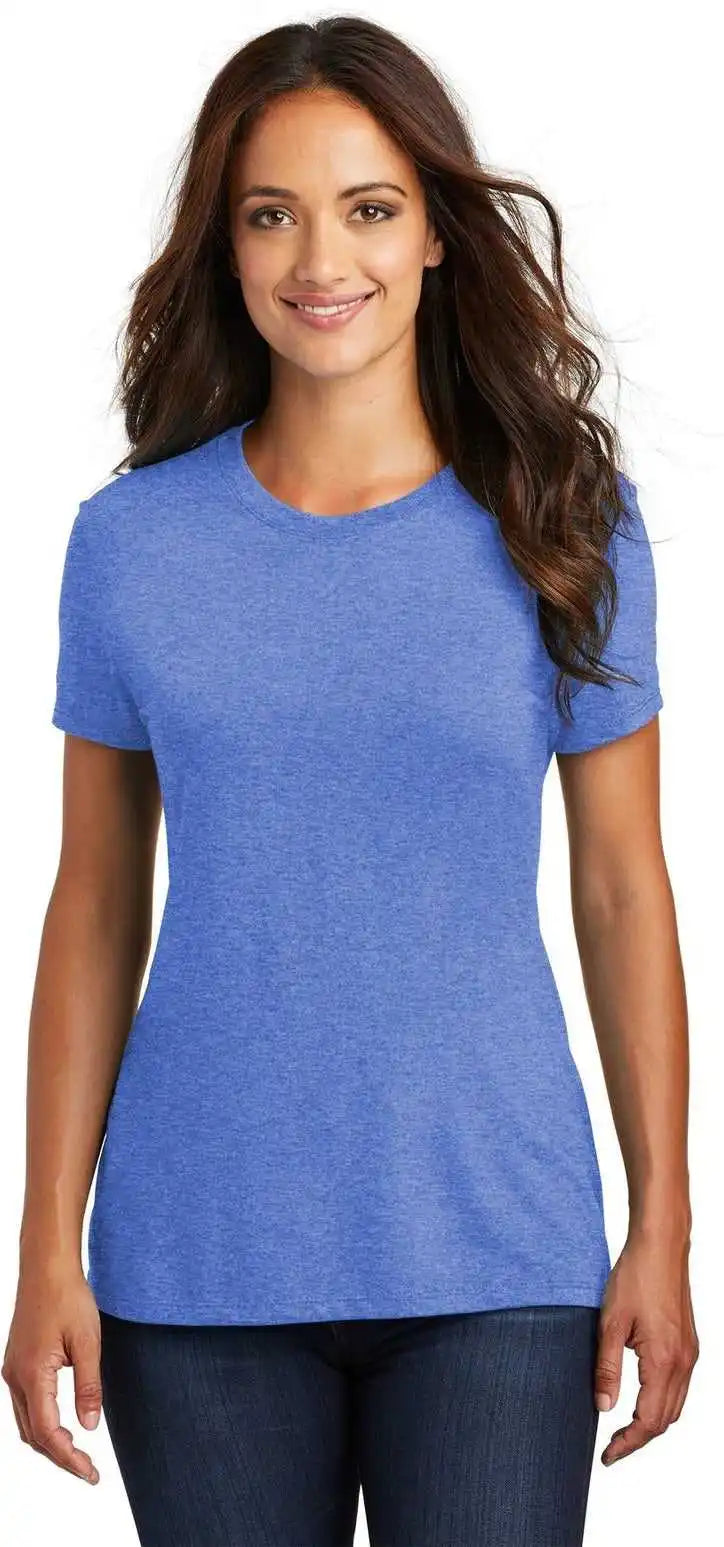 District Dm130l Women’s Perfect Tri Tee - Royal Frost