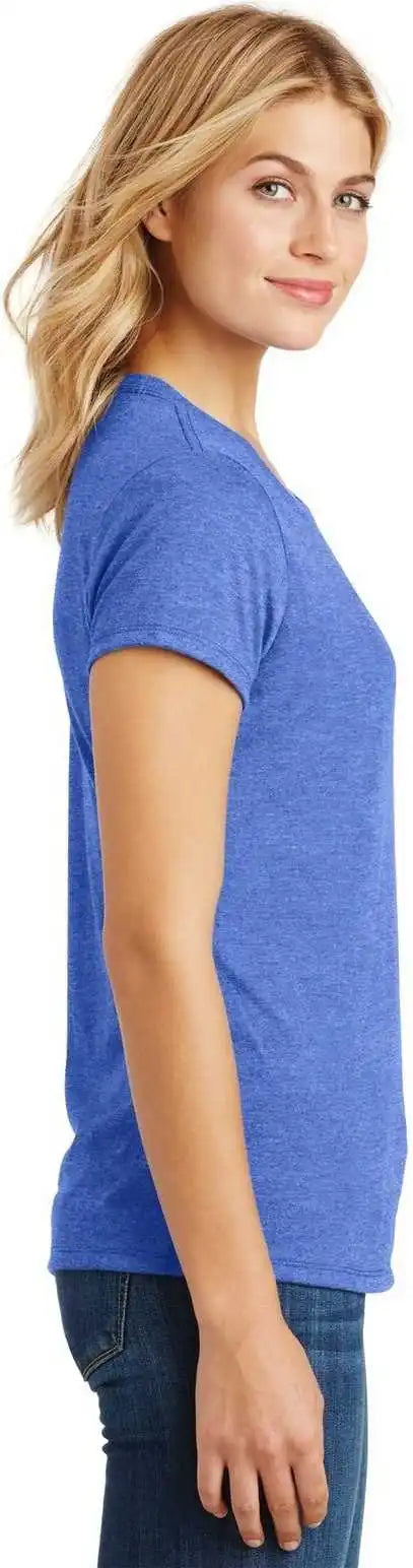 District Dm130l Women’s Perfect Tri Tee Royal Frost