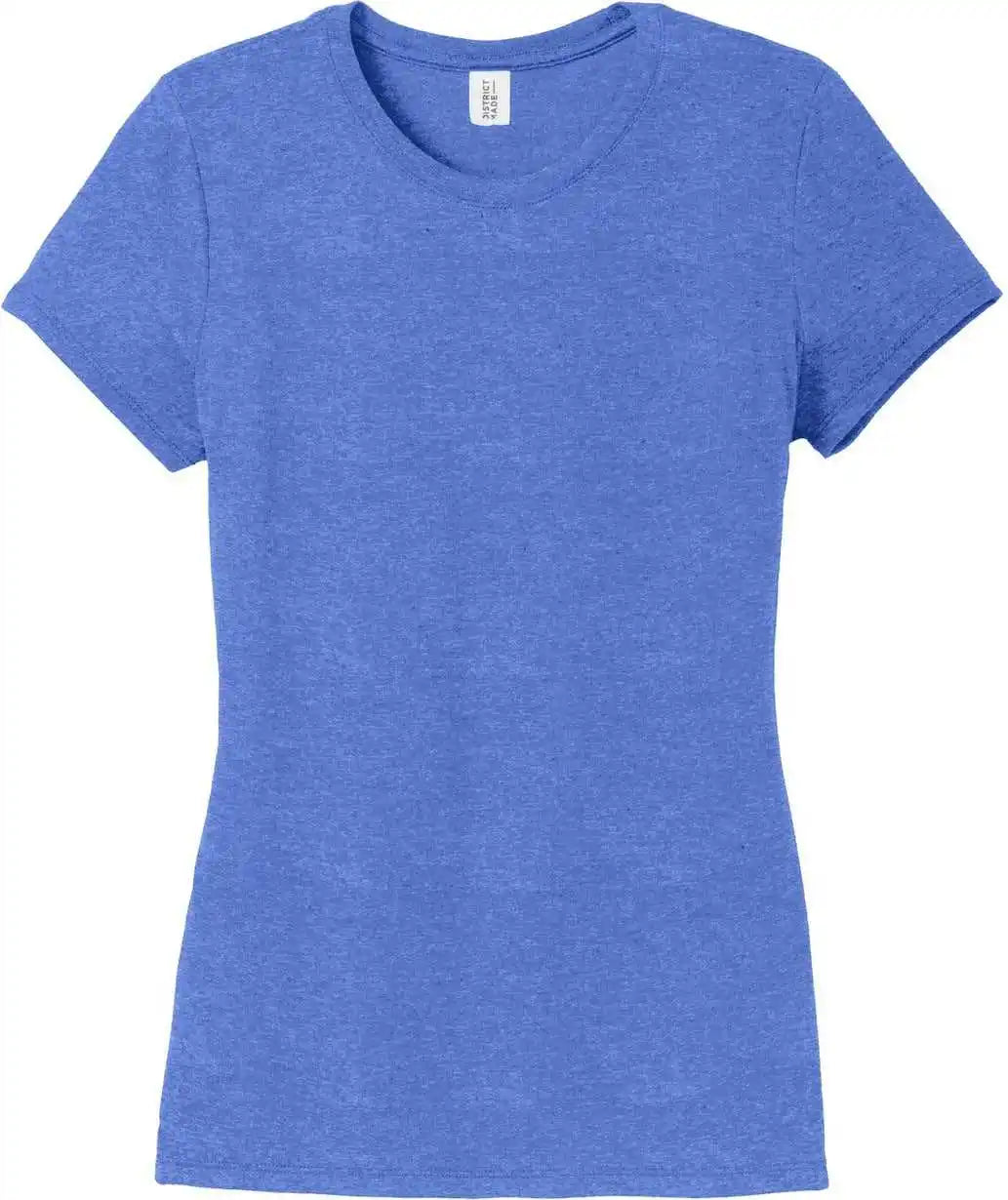 District Dm130l Women’s Perfect Tri Tee - Royal Frost