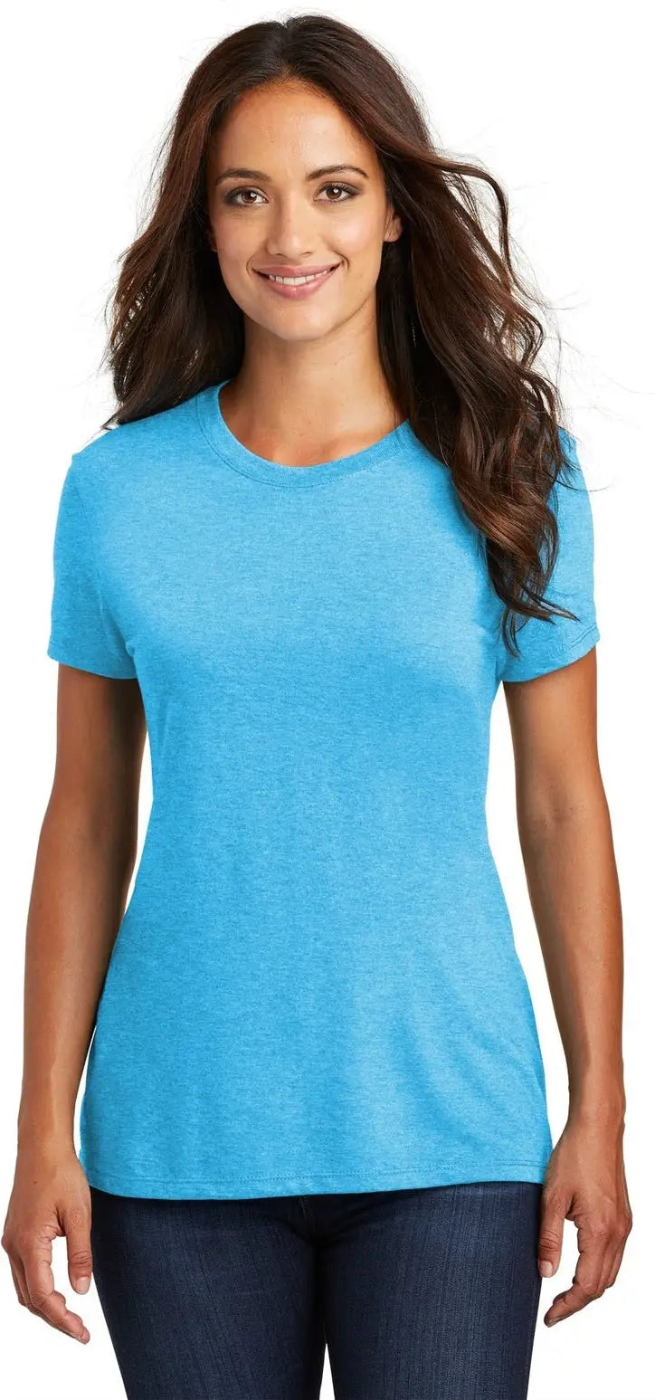 District Dm130l Women’s Perfect Tri Tee - Turquoise Frost