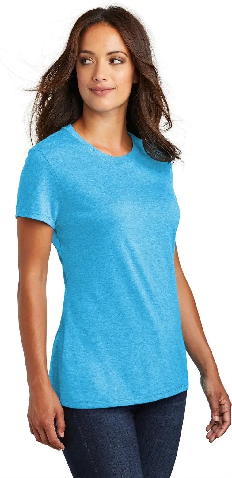 District Dm130l Women’s Perfect Tri Tee - Turquoise Frost