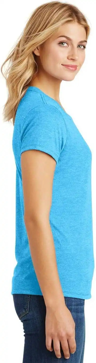 District Dm130l Women’s Perfect Tri Tee Turquoise Frost