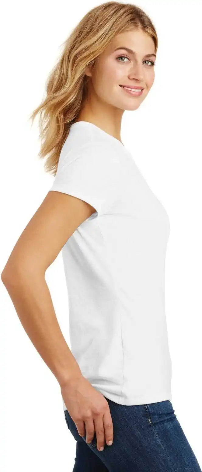 District Dm130l Women’s Perfect Tri Tee White