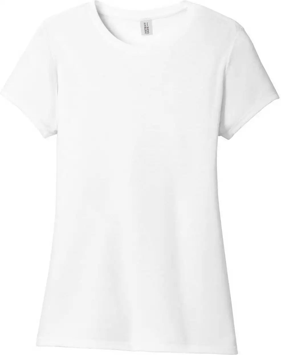 District Dm130l Women’s Perfect Tri Tee White