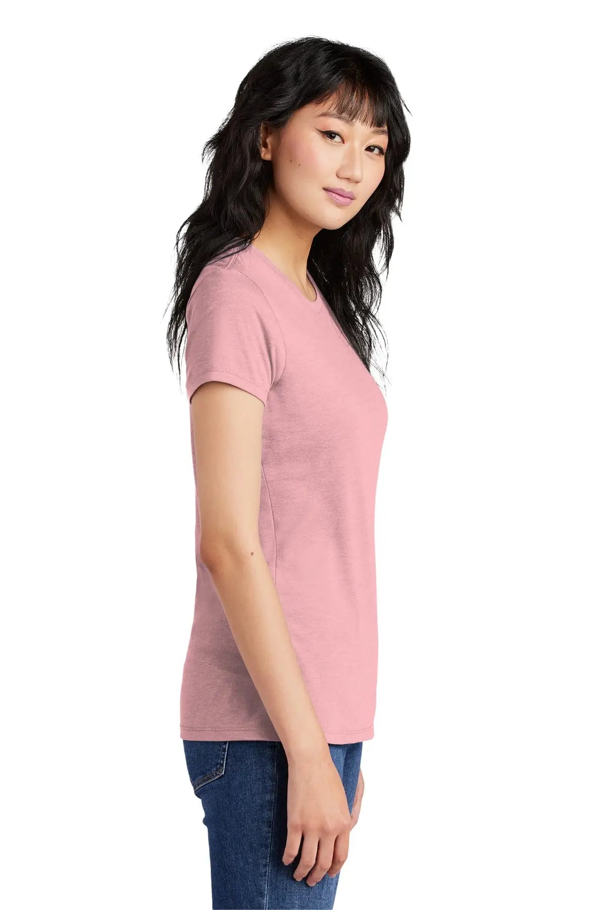 District Dm130l Women’s Perfect Tri Tee - Wisteria Heather