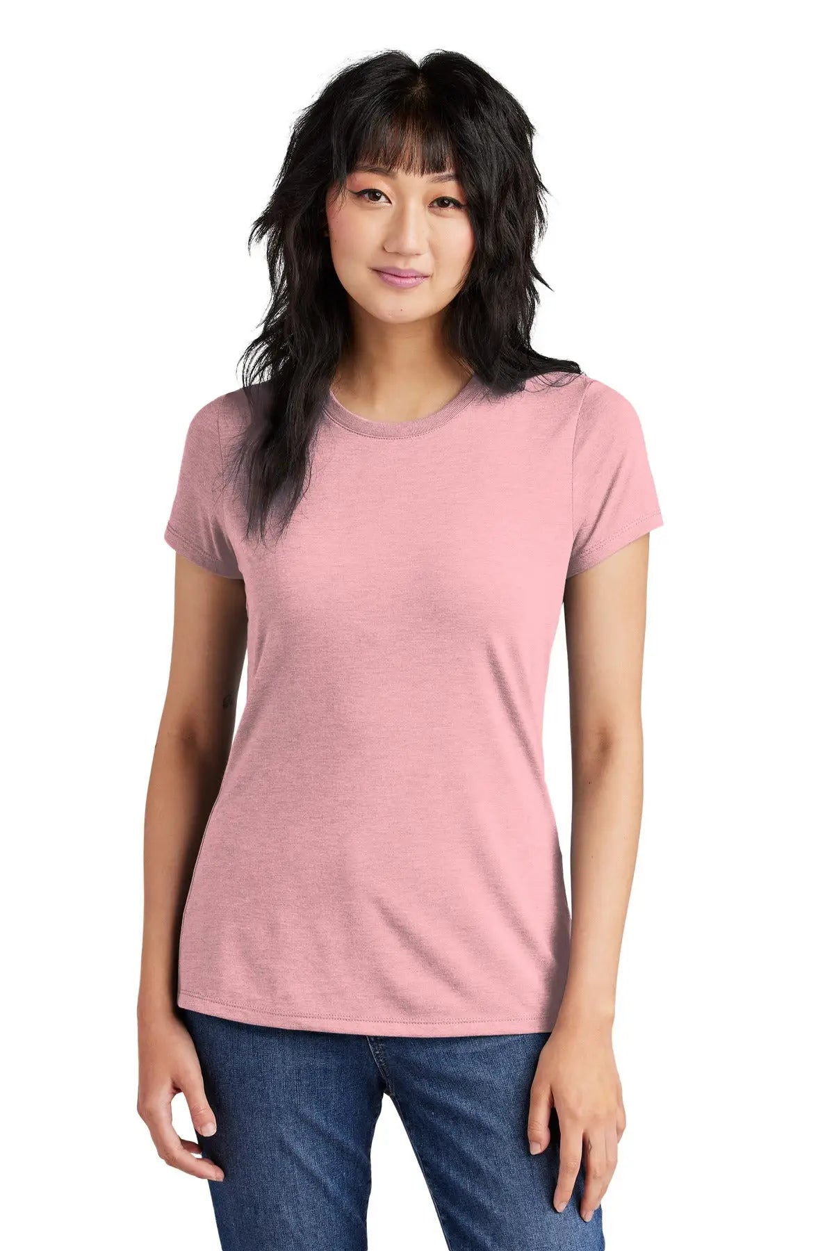 District Dm130l Women’s Perfect Tri Tee - Wisteria Heather