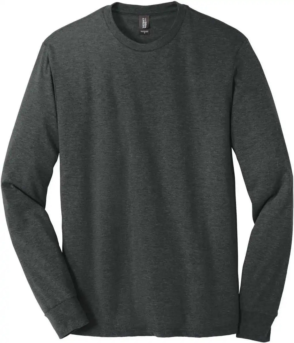 District Dm132 Perfect Tri Long Sleeve Tee Black Frost