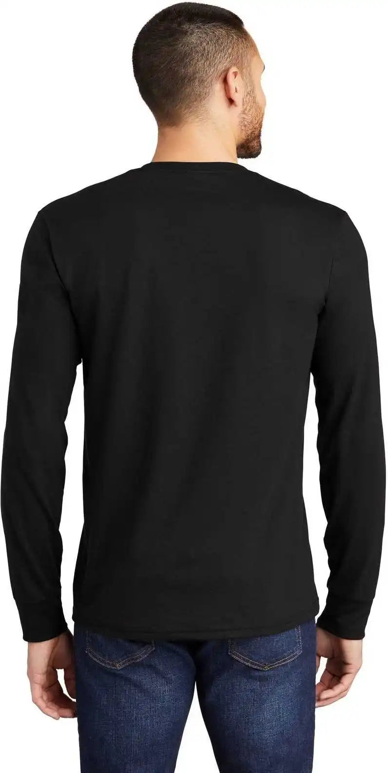 District Dm132 Perfect Tri Long Sleeve Tee Black