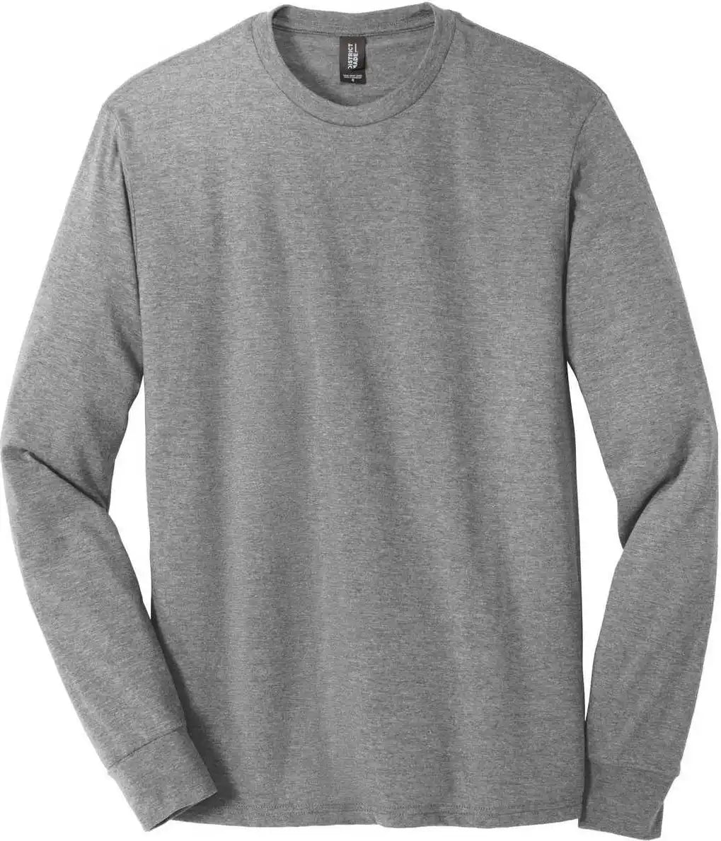 District Dm132 Perfect Tri Long Sleeve Tee - Gray Frost