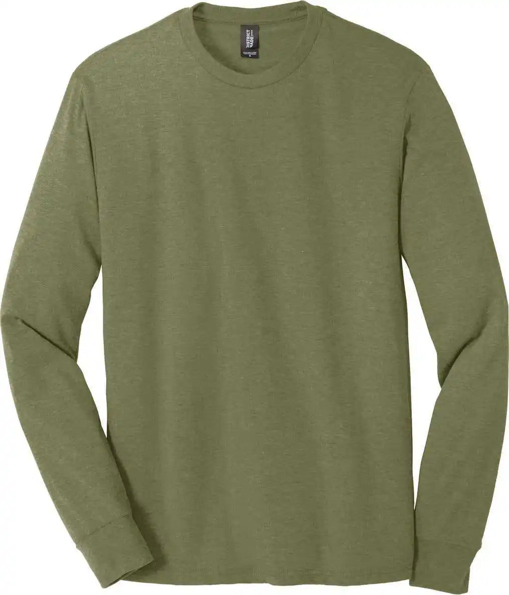 District Dm132 Perfect Tri Long Sleeve Tee Milgrnfst