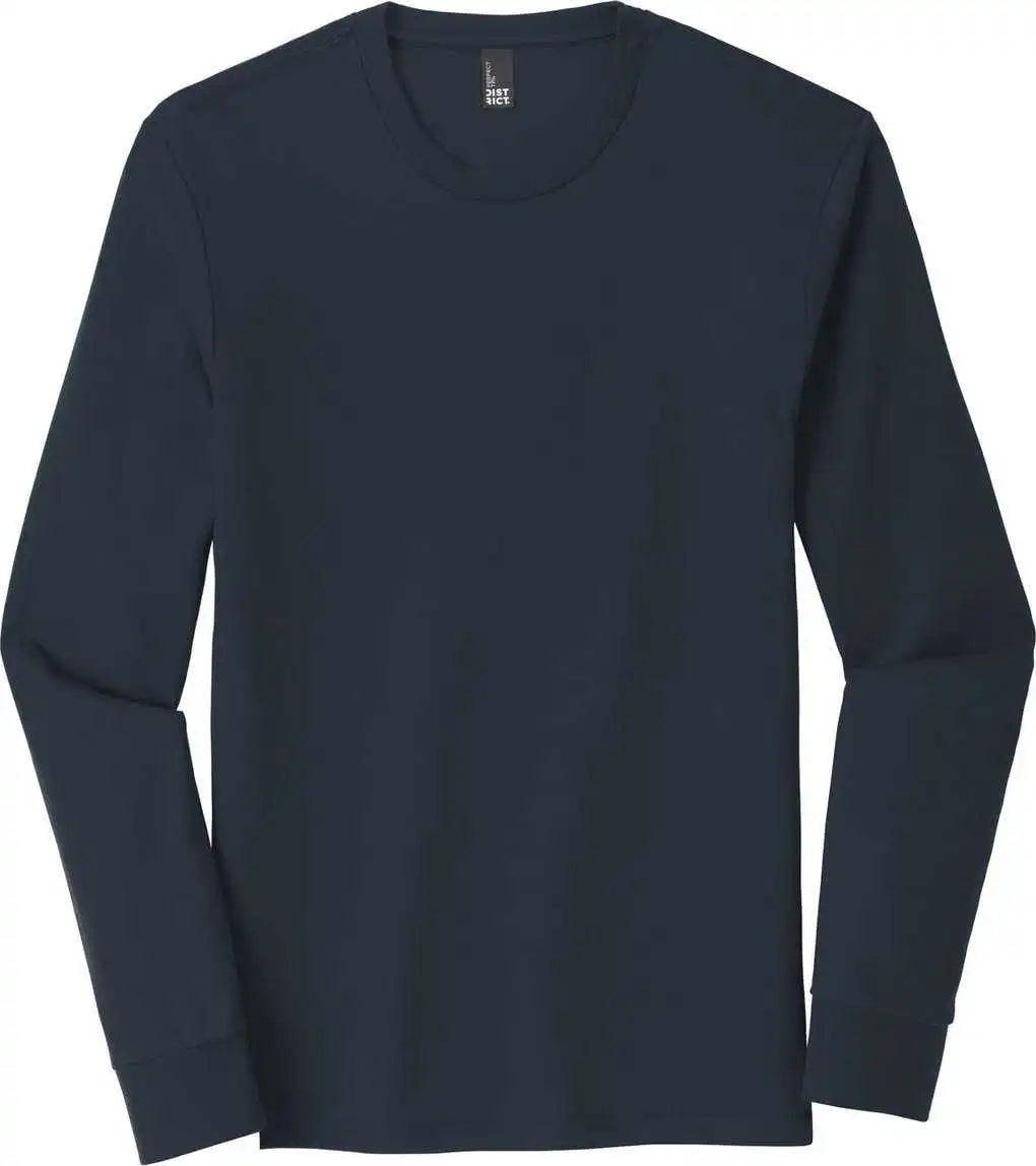 District Dm132 Perfect Tri Long Sleeve Tee - New Navy