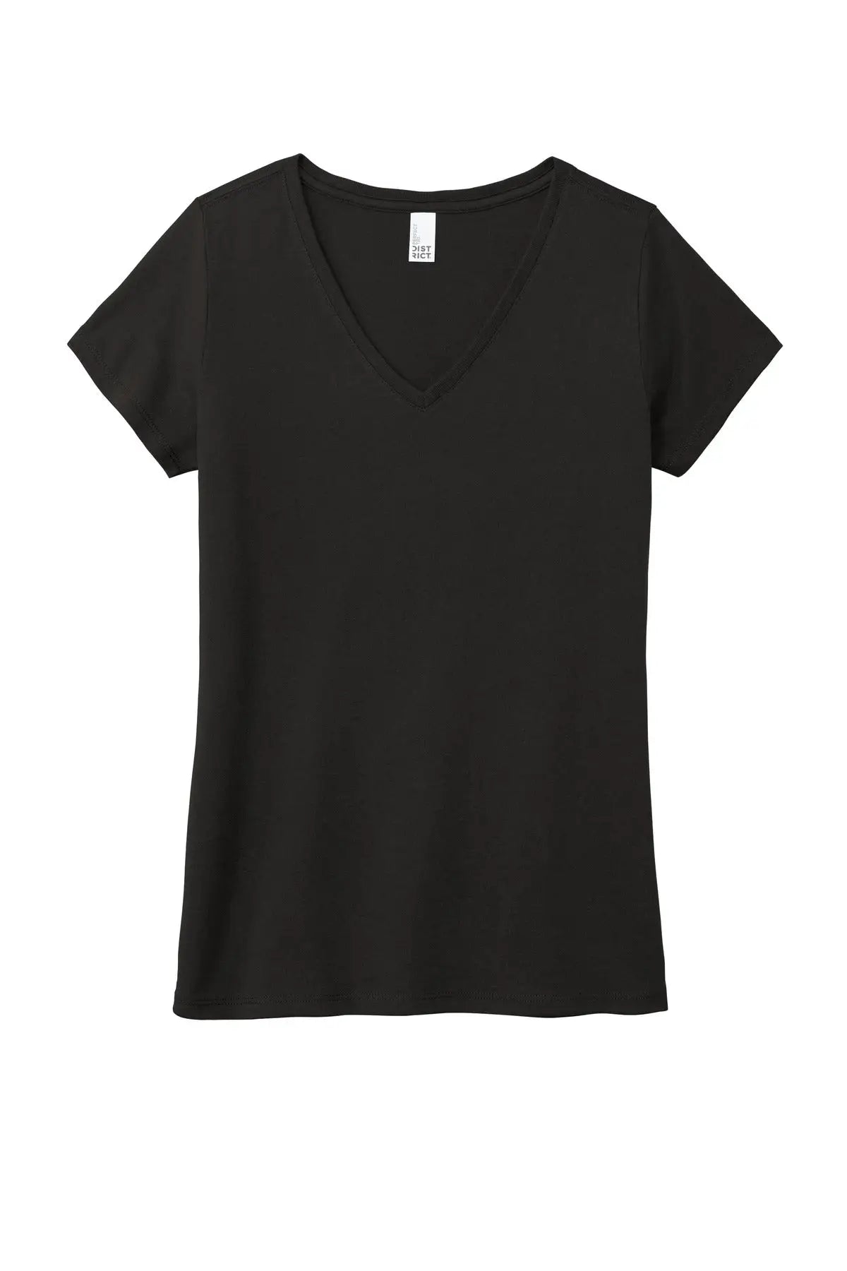 District Dm1350l Women’s Perfect Tri V-neck Tee - Black