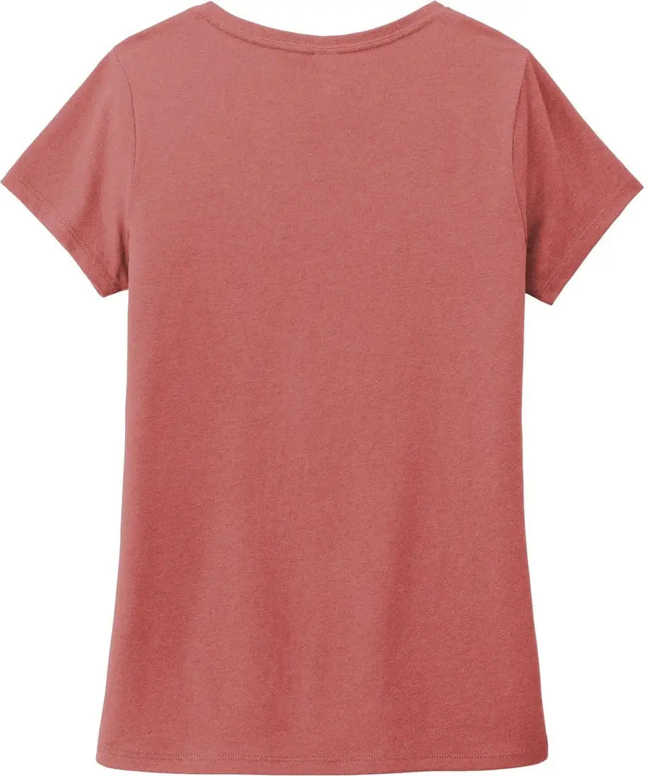 District Dm1350l Women’s Perfect Tri V-neck Tee - Blush Frost - Ladies Xs