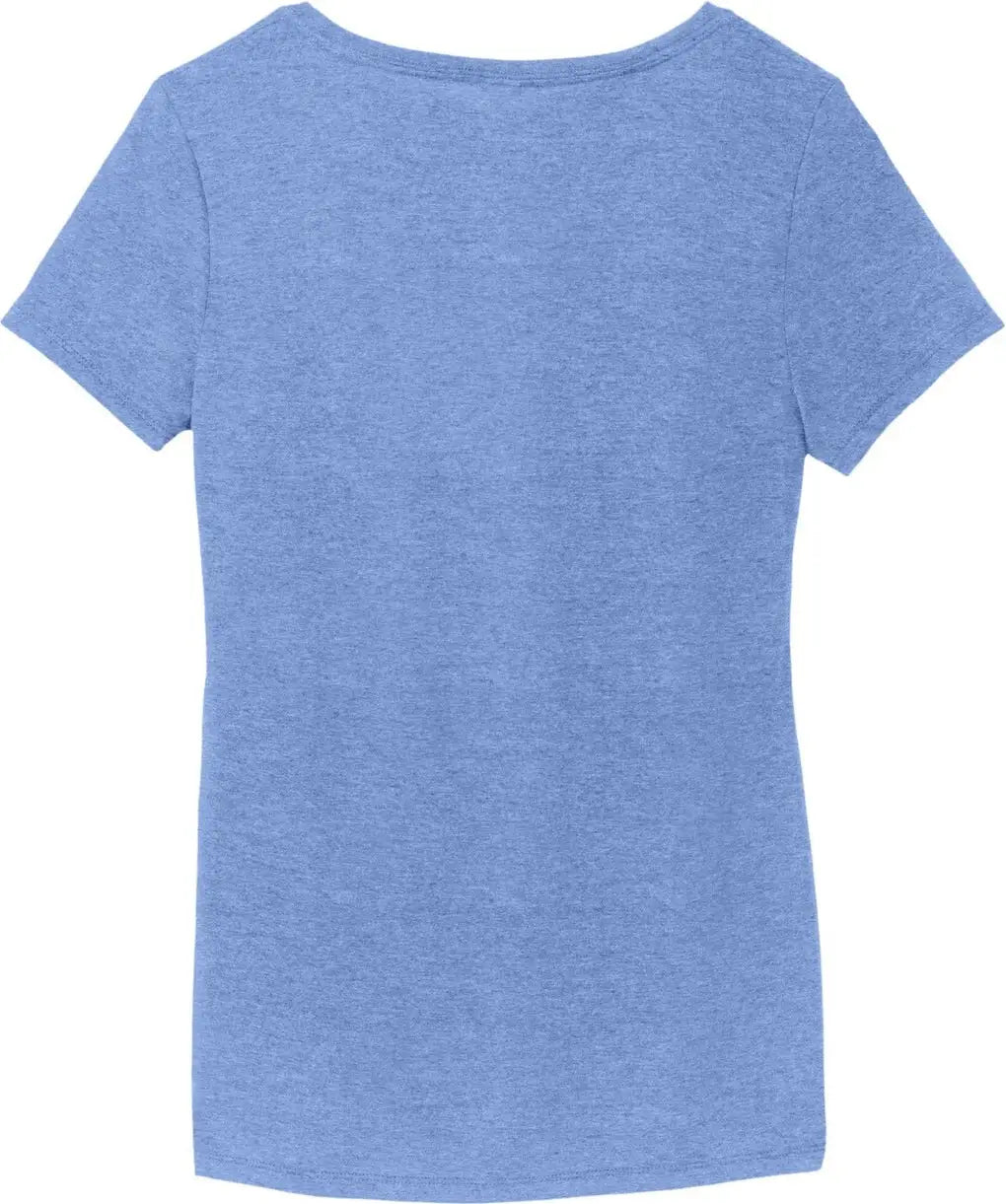District Dm1350l Women’s Perfect Tri V-neck Tee - Maritime Frost