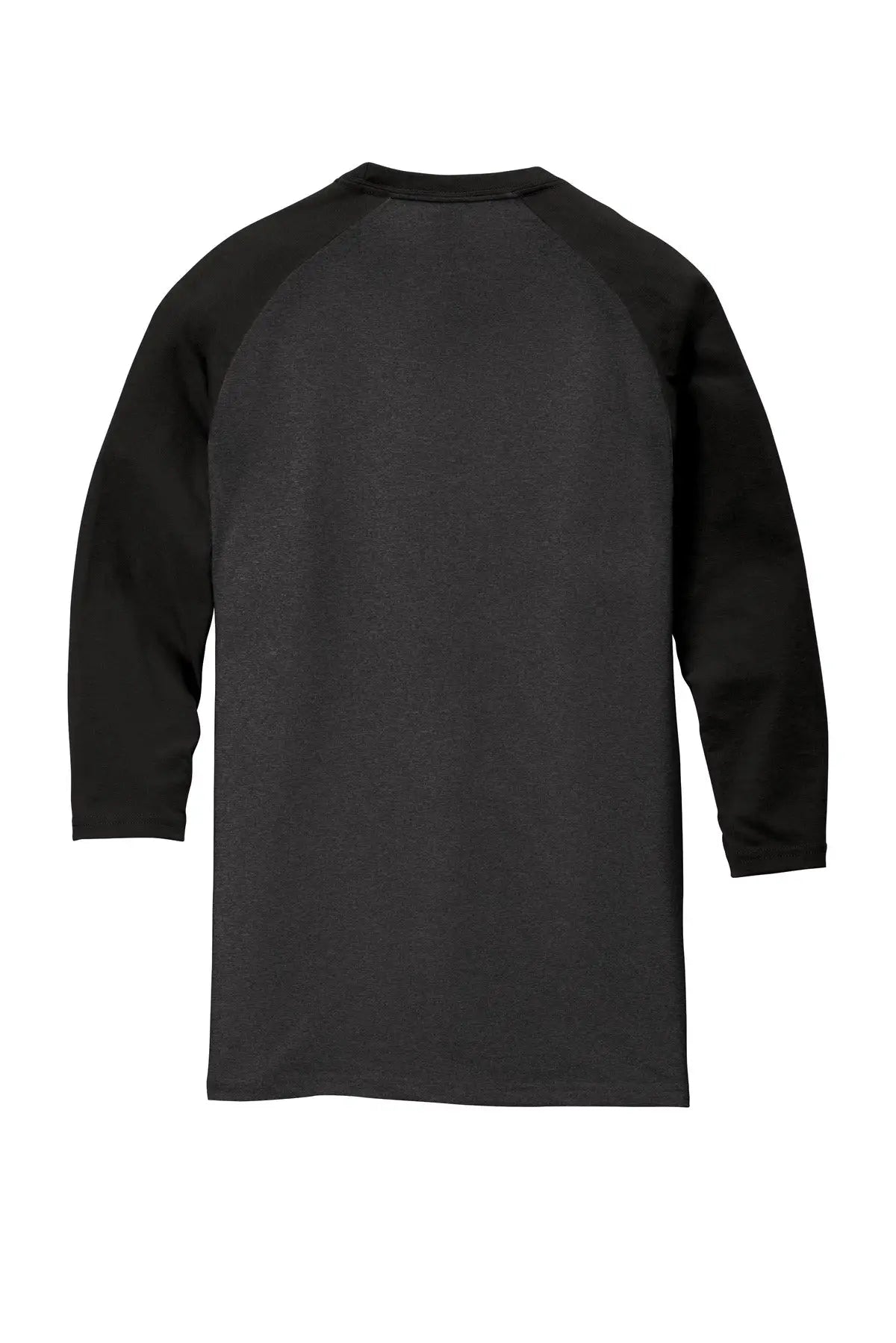 District Dm136 Perfect Tri 3/4-sleeve Raglan - Black Frost
