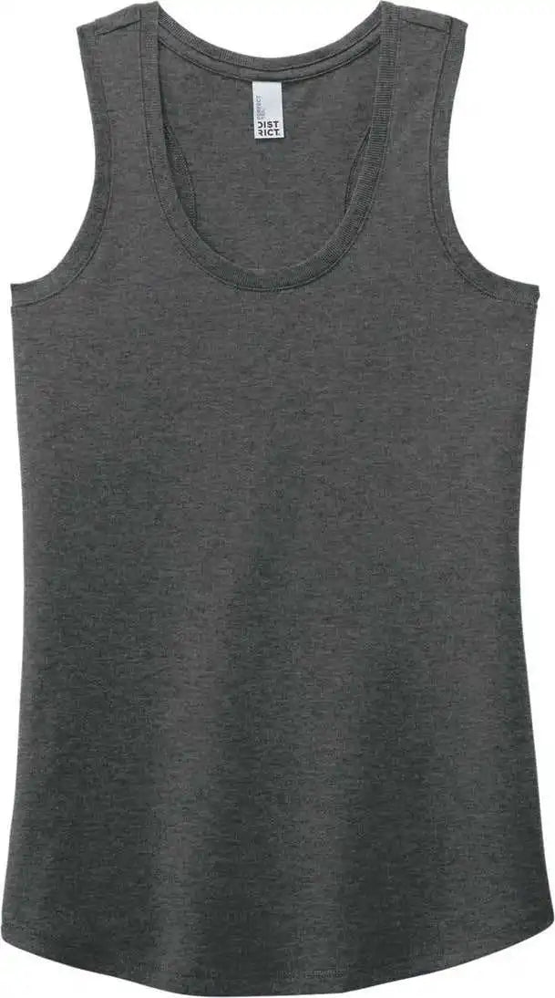 District Dm138l Women’s Perfect Tri Racerback Tank - Black Frost