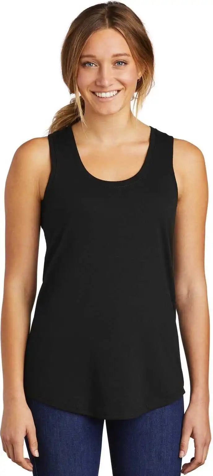 District Dm138l Women’s Perfect Tri Racerback Tank - Black