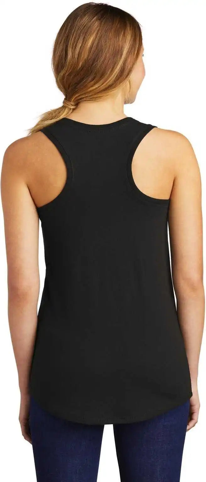 District Dm138l Women’s Perfect Tri Racerback Tank - Black