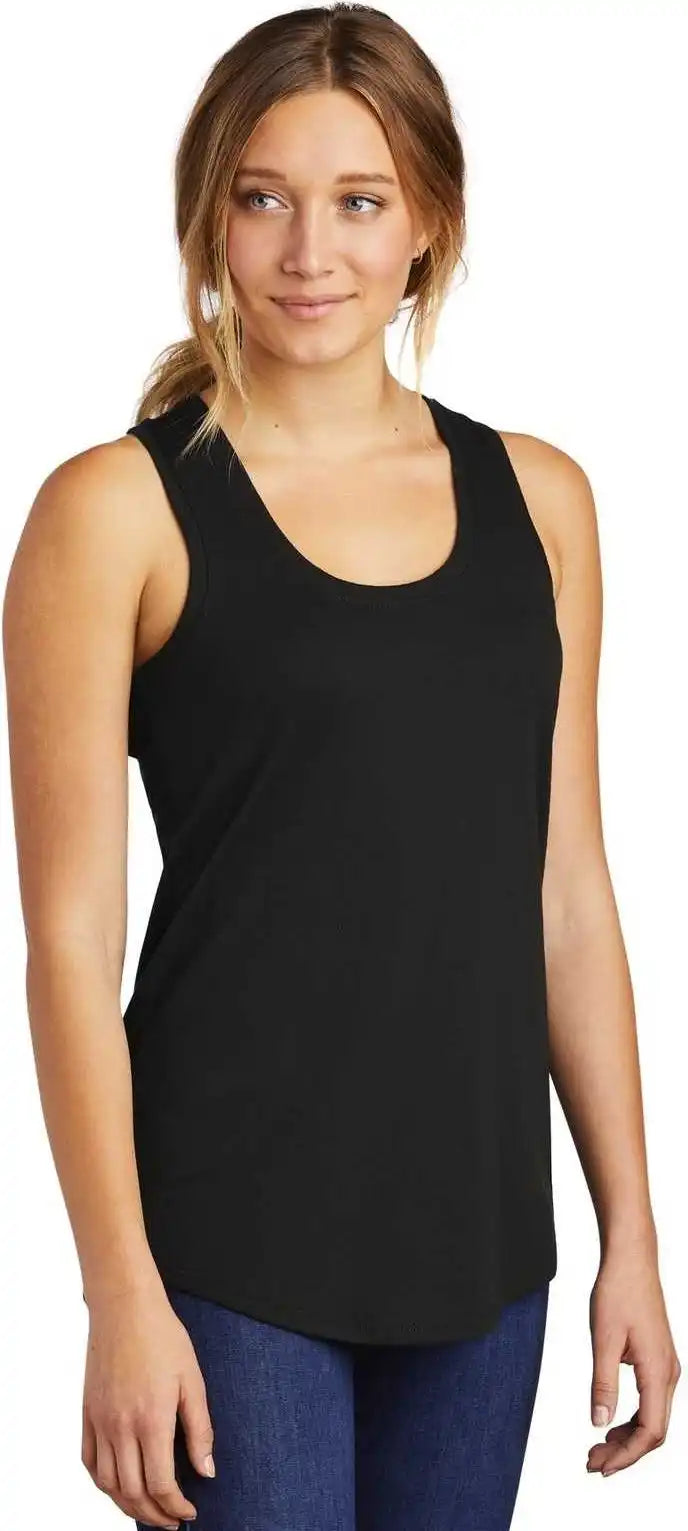 District Dm138l Women’s Perfect Tri Racerback Tank Black