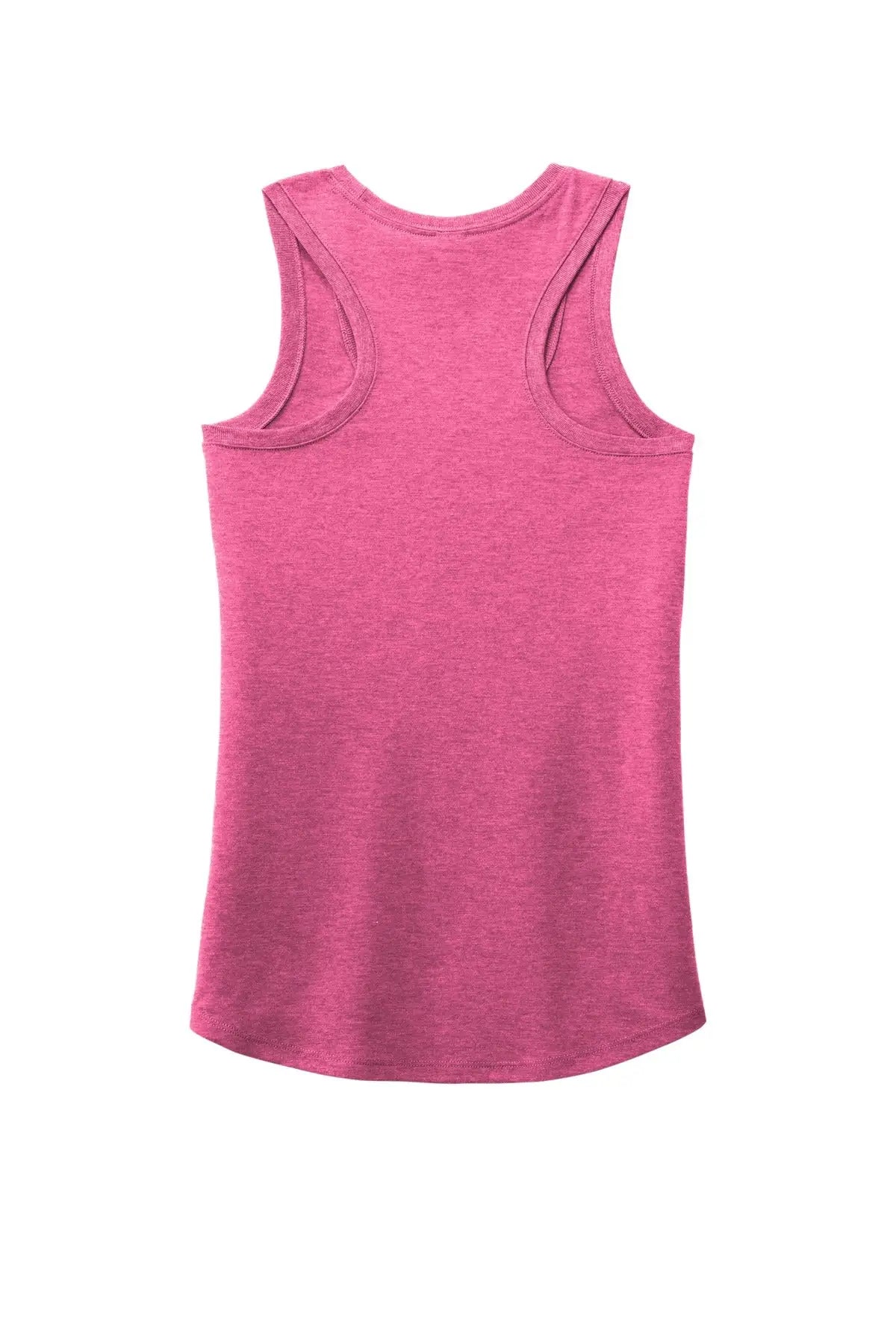 District Dm138l Women’s Perfect Tri Racerback Tank - Fuchsia Frost