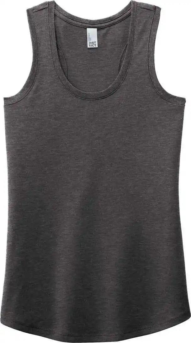 District Dm138l Women’s Perfect Tri Racerback Tank - Heathered Charcoal