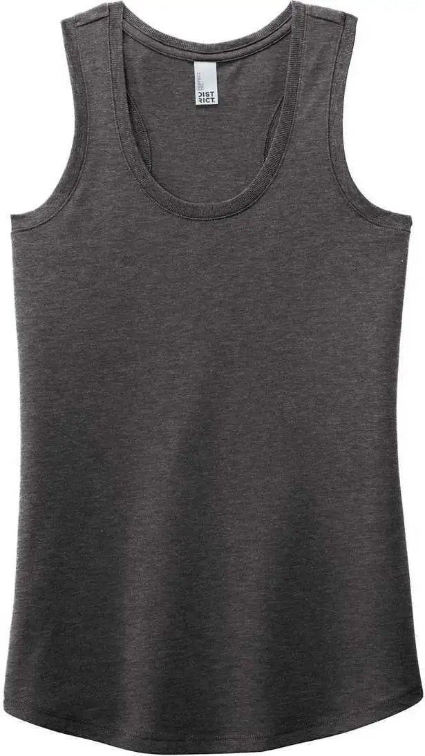 District Dm138l Women’s Perfect Tri Racerback Tank - Heathered Charcoal