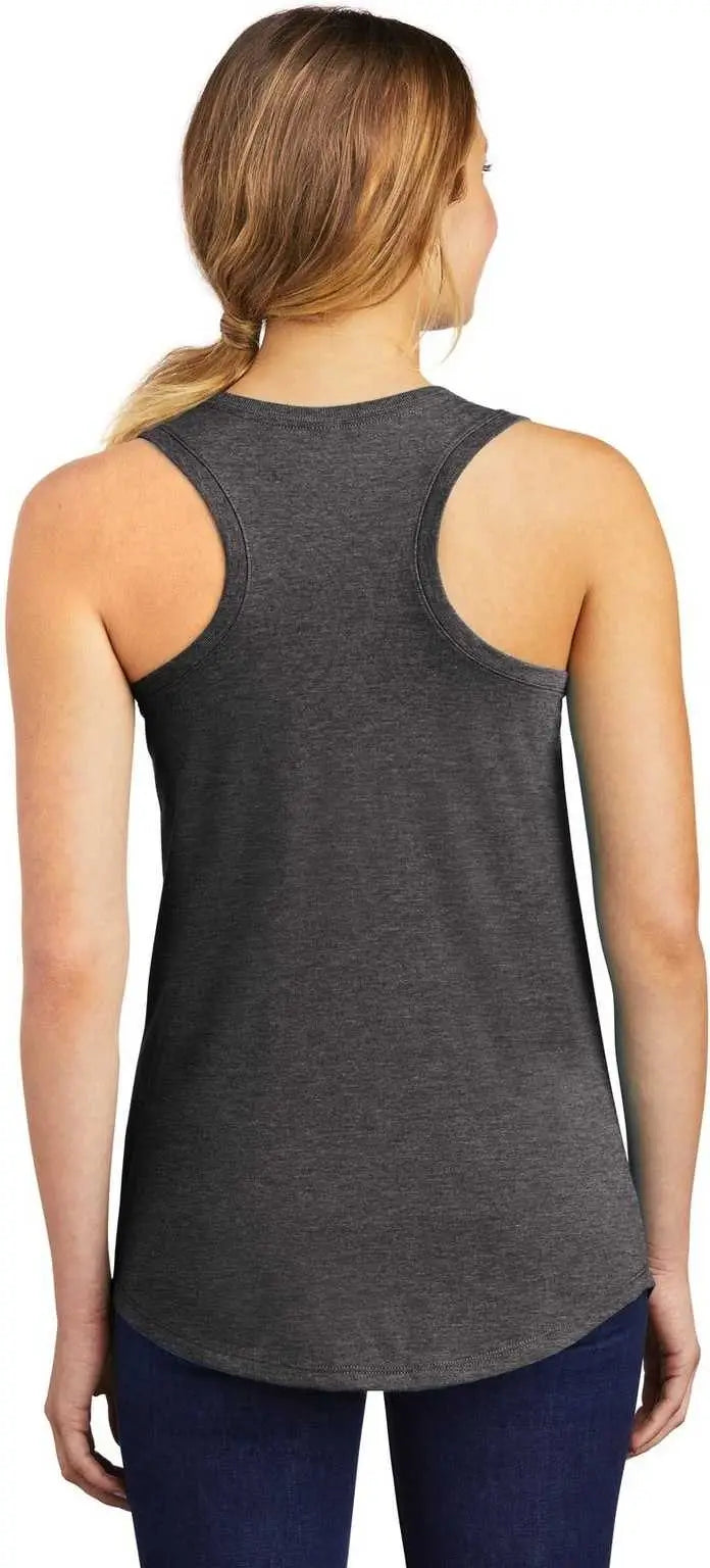 District Dm138l Women’s Perfect Tri Racerback Tank - Heathered Charcoal